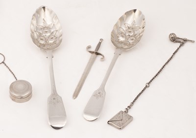 Lot 139 - Two Victorian silver spoons