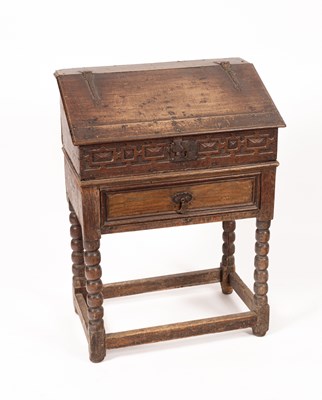 Lot 359 - A 17th Century oak bible box