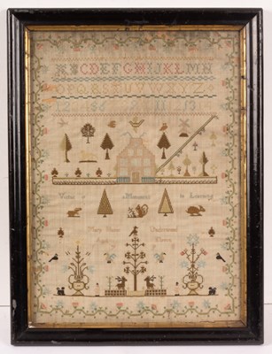 Lot 480 - An 18th Century needlework sampler