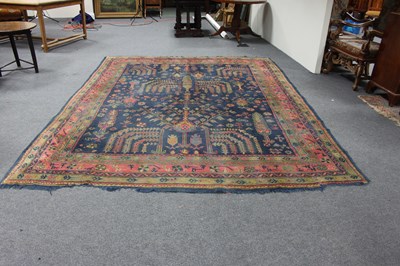 Lot 24 - A Turkish carpet, circa 1900, trees and leaves...