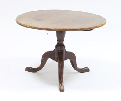 Lot 74 - A George III fruitwood tripod table, the...