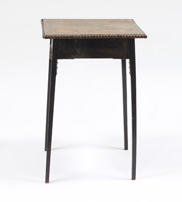 Lot 92 - An Edwardian square oak occasional table, on...