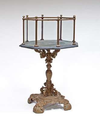 Lot 150 - A Victorian table aquarium of octagonal form,...