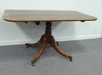 Lot 191 - A Georgian rectangular mahogany table with...