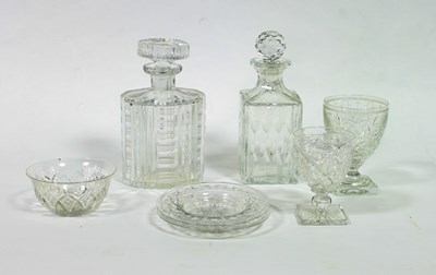 Lot 224 - A 19th Century cut glass rummer, monogrammed...