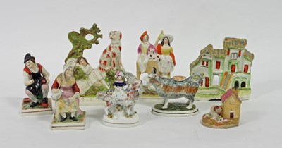 Lot 235 - Various Staffordshire figures and other china