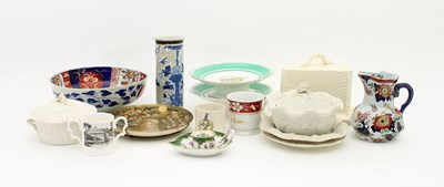 Lot 240 - Sundry china, including a Masons Ironstone jug,...