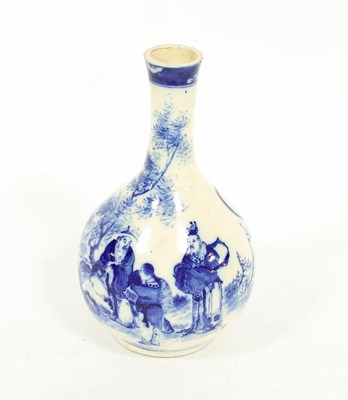 Lot 269 - A Japanese blue and white vase, 19th Century,...