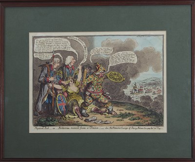 Lot 301 - H Humphrey after James Gillray/Physical...