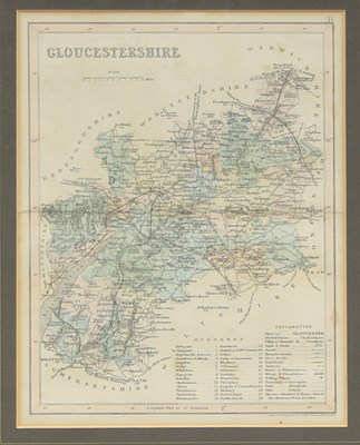 Lot 316 - A map of Gloucestershire by J Archer,...