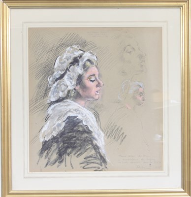 Lot 344 - 20th Century/Portrait Sketch of Maria...