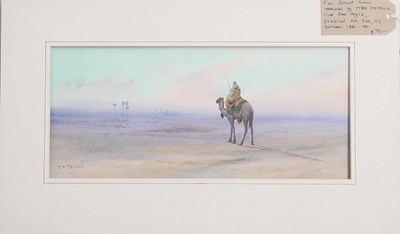 Lot 350 - Myra Meyrick/Bedouin on a Camel with City...