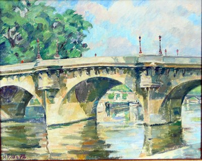 Lot 399 - Heinrich Rode/Le Pont Neuf, Paris/signed/oil...