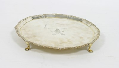 Lot 468 - A silver salver, William, Michael & John...