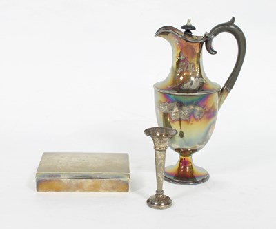 Lot 515 - A silver water jug, Sheffield 1901, of...