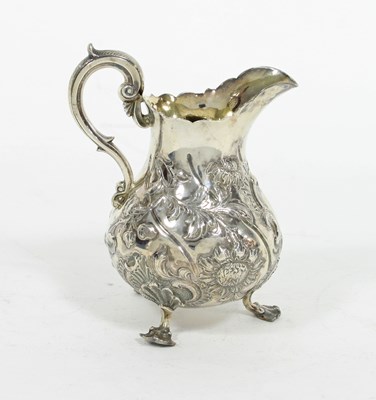 Lot 528 - A silver jug, Richard Sibley London 1845, of...