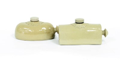 Lot 672 - Two stoneware hot water bottles