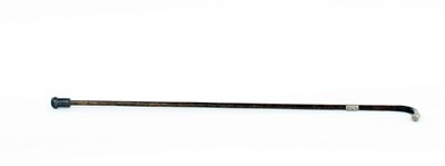 Lot 698 - A silver mounted walking cane