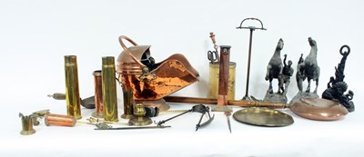 Lot 699 - Sundry brass, copper etc