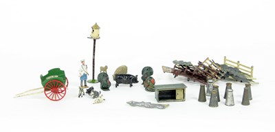 Lot 715 - A Britains Ltd milkman, horse drawn milk float...