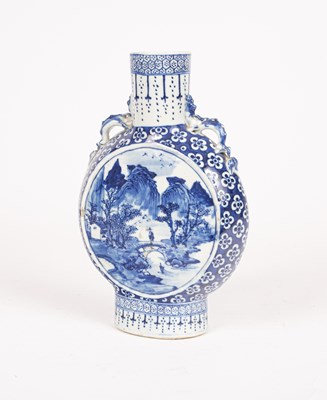 Lot 6 - A Chinese moon vase