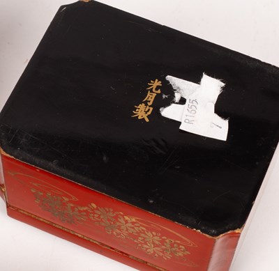 Lot 10 - A Chinese lacquered box