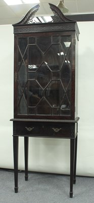 Lot 53 - An Edwardian Chippendale style mahogany...