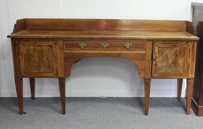 Lot 58 - A George III style mahogany sideboard, circa...