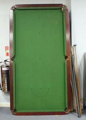 Lot 67 - A quarter size billiards table with folding...