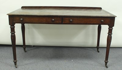 Lot 72 - A 19th Century mahogany two-drawer dressing...