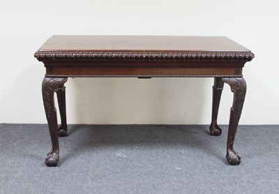 Lot 95 - A George II style mahogany serving table, the...