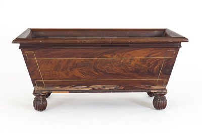 Lot 99 - A very large 19th Century mahogany wine cooler...