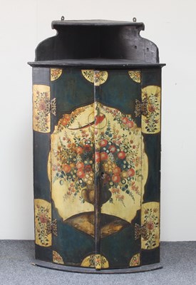 Lot 108 - An 18th Century Dutch painted bow-fronted...