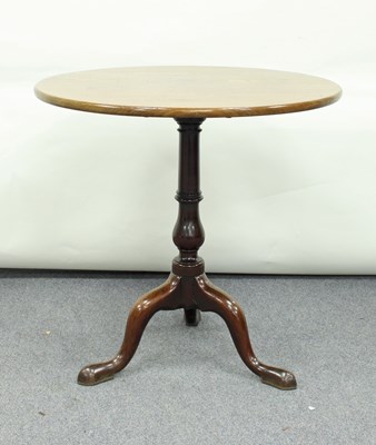 Lot 145 - A George III mahogany supper table, the tip-up...