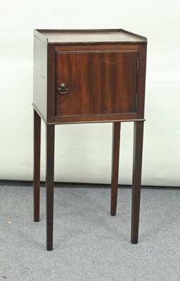 Lot 147 - A George III mahogany pot cupboard, 78.5cm high