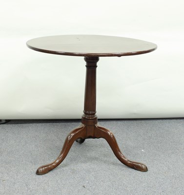 Lot 153 - A George III mahogany supper table, the tip-up...