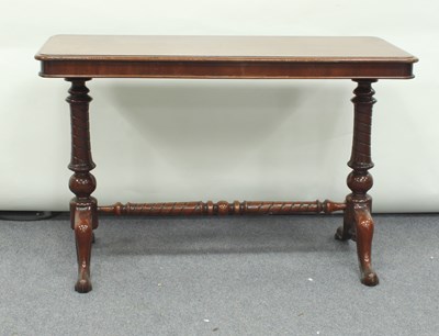 Lot 178 - A Victorian mahogany table, the rectangular...