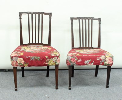 Lot 180 - A pair of late 18th Century mahogany single...