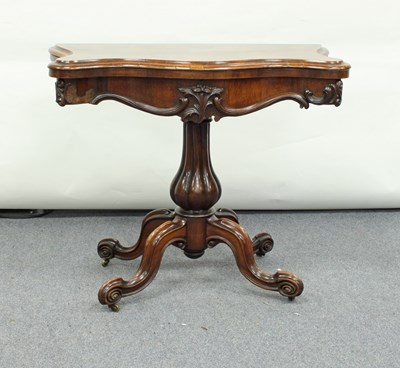 Lot 193 - An early Victorian rosewood tea table, the...