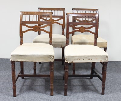 Lot 206 - A set of four 19th Century mahogany and...