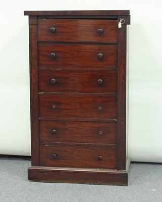 Lot 230 - An early Victorian mahogany Wellington chest...