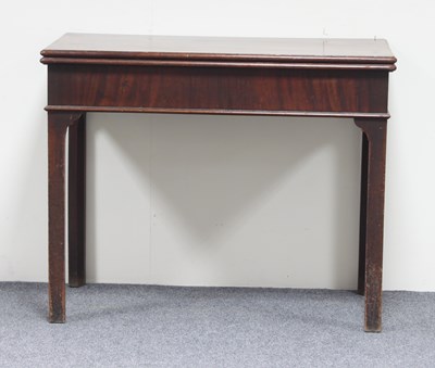 Lot 244 - A George III mahogany card table, the...