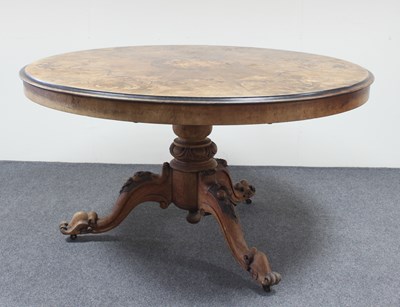 Lot 245 - A Victorian mahogany circular breakfast table,...