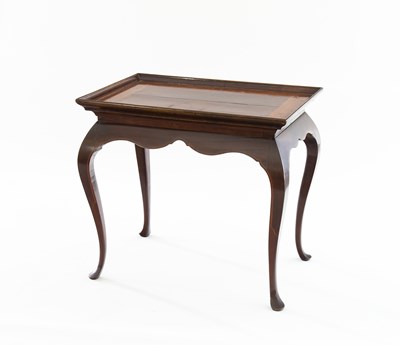 Lot 252 - A George I walnut silver table, the top with...