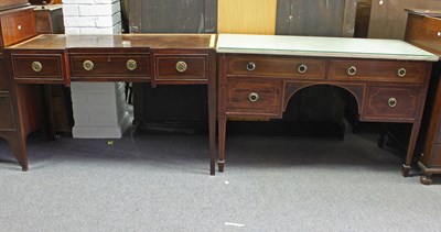 Lot 264 - An Edwardian mahogany breakfront dressing...