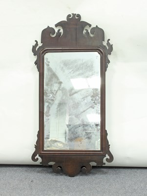 Lot 269 - A mahogany wall mirror of 18th Century design...