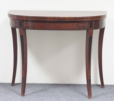 Lot 283 - A Regency plum pudding mahogany semi-circular...