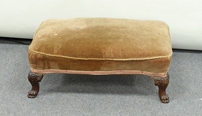 Lot 300 - A 19th Century footstool of serpentine outline...