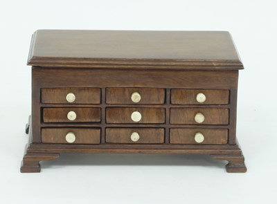 Lot 316 - A George III style apprentice chest, with...