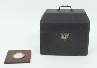 Lot 366 - An 18th Century shagreen tea caddy box with...